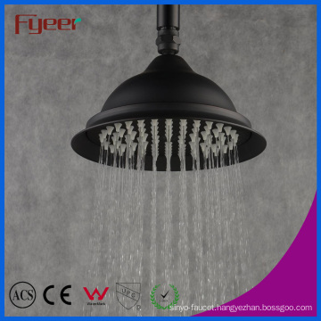 8 Inch Round Black Brass Rain Showerhead (QH3268-1B)